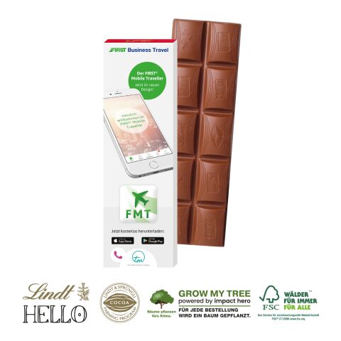 Schokoladentafel Lindt Hello bunt | 4C Digital-/Offsetdruck | Schokoladentafel Lindt „HELLO“