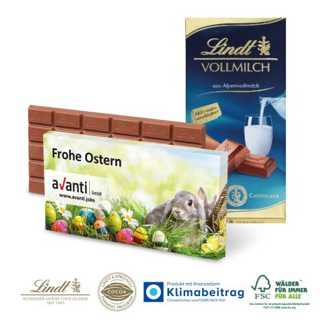 Premium Schokolade von Lindt, 100 g 4C Digital-/Offsetdruck