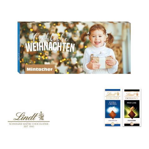 Schokoladentafel Lindt &quot;Excellence&quot; bunt | 4C Digital-/Offsetdruck