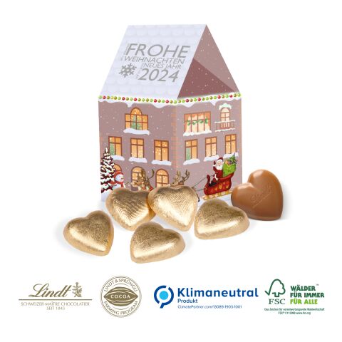 3D Präsent Haus mit Ritter SPORT Schokolade, Klimaneutral, FSC® ohne Werbeanbringung | TONY´s