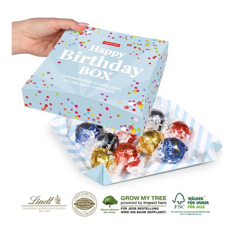 Präsentbox Mit Lindt Lindor Pralinés