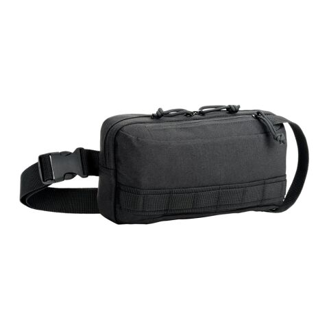 EDINBURGH. Gürteltasche aus hochdichtem 600D-Recyclingpolyester und 210D-Recyclingpolyesterfutter Schwarz | ohne Werbeanbringung