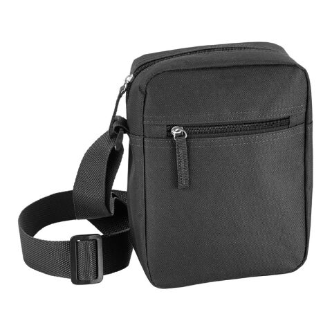 LAHORE. Schultertasche aus 600D Schwarz | ohne Werbeanbringung