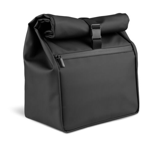 AZORES COOLER. PU-Thermotasche mit Rollverschluss und PEVA-Isolierung (7L) schwarz