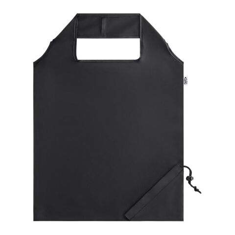 BEIRA. Faltbare Tragetasche aus 190T Polyester aus recyceltem (100% rPET) Schwarz | ohne Werbeanbringung