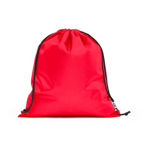 PEMBA. Turnbeutel aus 190T Polyester aus recyceltem (100% rPET) Rot