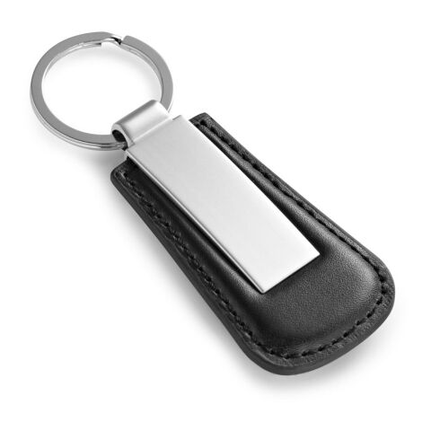 BACHMANN. Schlüsselanhänger aus PU und Metall schwarz | ohne Werbeanbringung | Nicht verfügbar | Nicht verfügbar | Nicht verfügbar