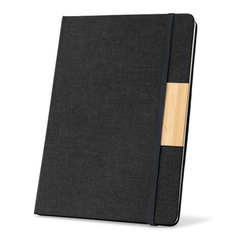 HOMERO. Set bestehend aus einem A5-Hardcover-Notizblock und einem Bambus-Kugelschreiber