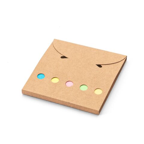 AINSLEY. Büroset 2-in-1- aus 100 % Recyclingpapier mit 6 Haftnotizblöcken