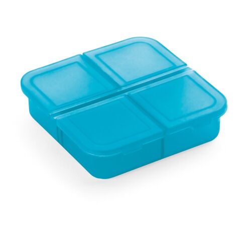 ROBERTS. Tablettenbox mit 4 Fächern Hellblau
