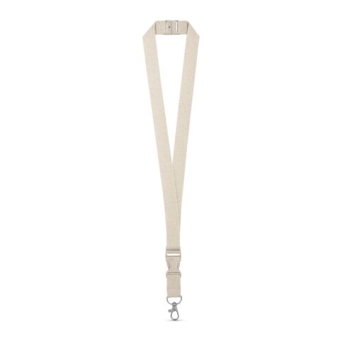 BALLINA. Lanyard aus 100% Baumwolle mit Metallkarabiner