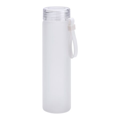 WILLIAMS. Flasche aus Borosilikatglas und Deckel aus AS 470 mL Weiß | ohne Werbeanbringung