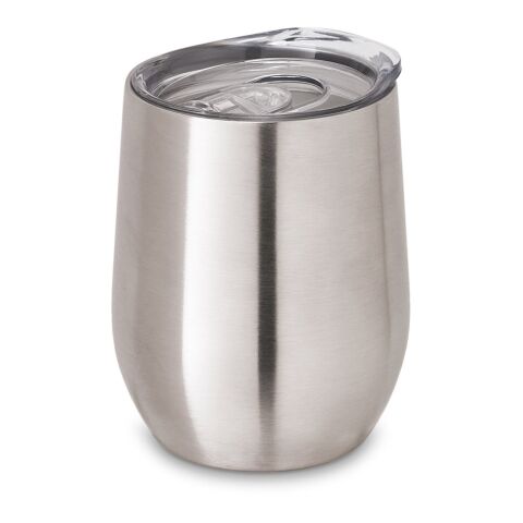 RONDE. Reisebecher aus Edelstahl 400 ml Satinsilber | ohne Werbeanbringung | Nicht verfügbar | Nicht verfügbar | Nicht verfügbar