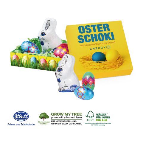 Kleines Osternest Mit Klett Schokolade