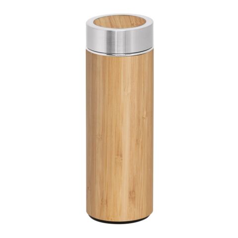 NATUREL. Isolierkanne aus Bambus und Edelstahl (90% recycelt) (430 mL) 430 ml Beige | ohne Werbeanbringung