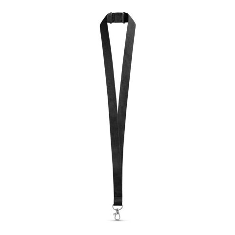 LEEDS. Lanyard aus Polyester mit Sicherheitsverschluss schwarz | ohne Werbeanbringung | Nicht verfügbar | Nicht verfügbar | Nicht verfügbar