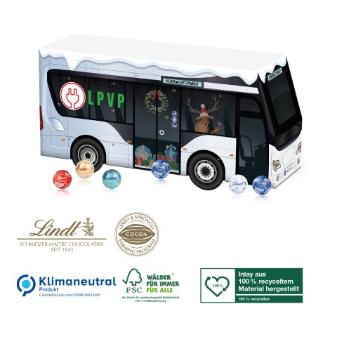 3D Adventskalender Lindt „Bus“ ohne Werbeanbringung | 95371-W