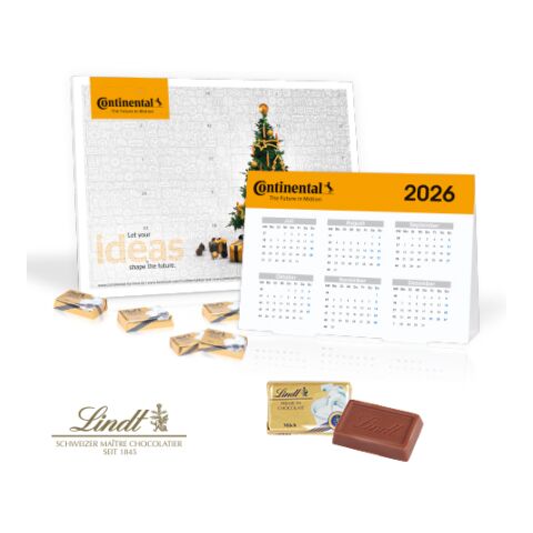 „2 In 1“ Marken-Adventskalender Lindt Schokolade Mit Jahresplaner