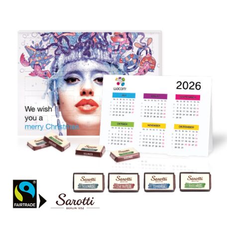 „2 In 1“ Marken-Adventskalender Sarotti Mit Jahresplaner