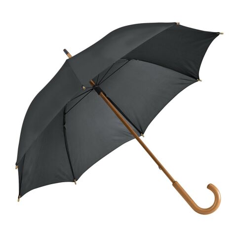 BETSEY. Regenschirm aus 190T-Polyester Schwarz | ohne Werbeanbringung