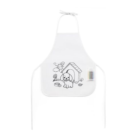 NILO. Kinderschürze zum Ausmalen aus Vliesstoff (80 g/m²)