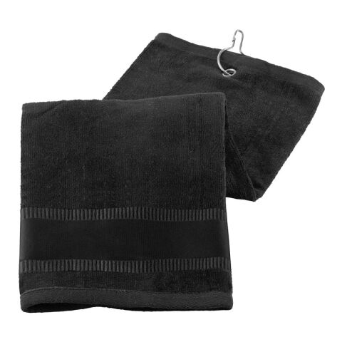 GOLFI. Multifunktionelles Handtuch aus Baumwolle (430 g/m²) Schwarz | ohne Werbeanbringung