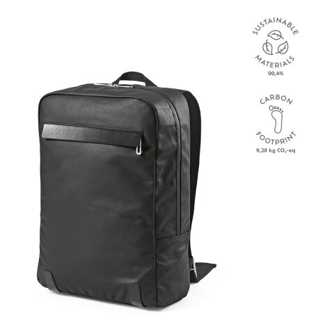 Vienna Rucksack 23L recy. Baumwolle 340 gsm  Schwarz | ohne Werbeanbringung