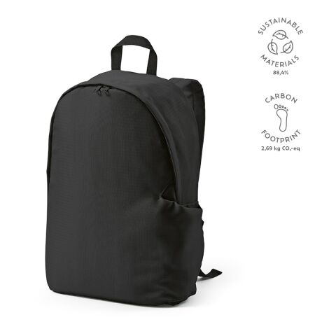 Tallin Rucksack 23L rPET  Schwarz | ohne Werbeanbringung