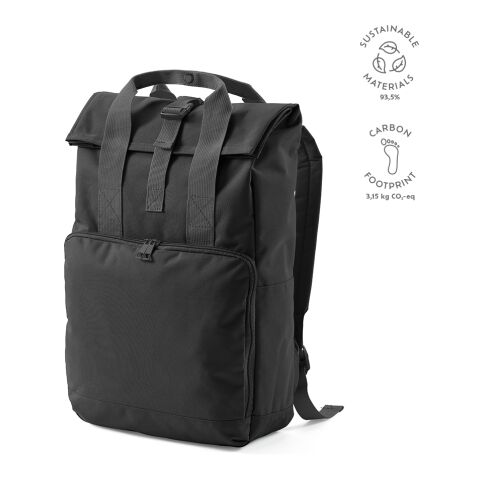 Warsaw Rucksack 20L rPET  Schwarz | ohne Werbeanbringung