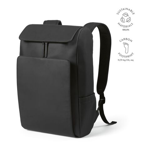 Lisbon Rucksack 20L recy. PU  Schwarz | ohne Werbeanbringung