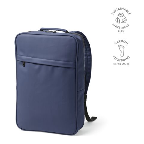 Amsterdam Rucksack 16L recy. PU  Blau | ohne Werbeanbringung