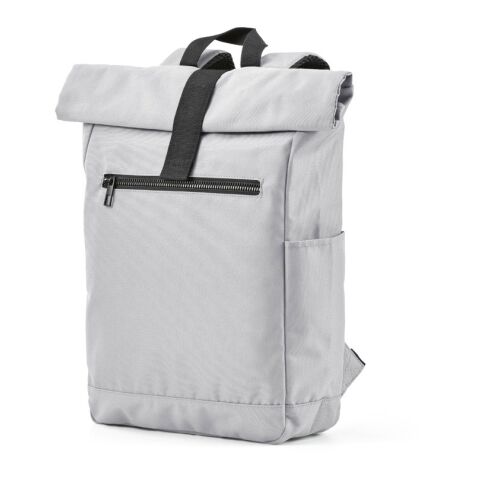 Rome Rucksack 12L aus rPET. Mit Rolltop-Design und Klettverschluss. Grau