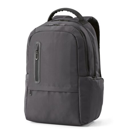 Chicago Rucksack 20L aus recy. PET. Geeignet für Laptops bis 17". Dunkelgrau