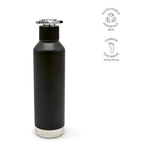 Spiglo Trinkflasche recy. Edelstahl 780 ml  Schwarz | ohne Werbeanbringung