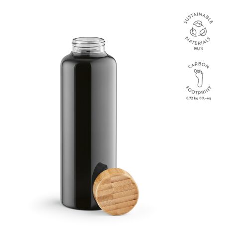 Indus Trinkflasche Borosilikat Glas 510 ml  Schwarz | ohne Werbeanbringung