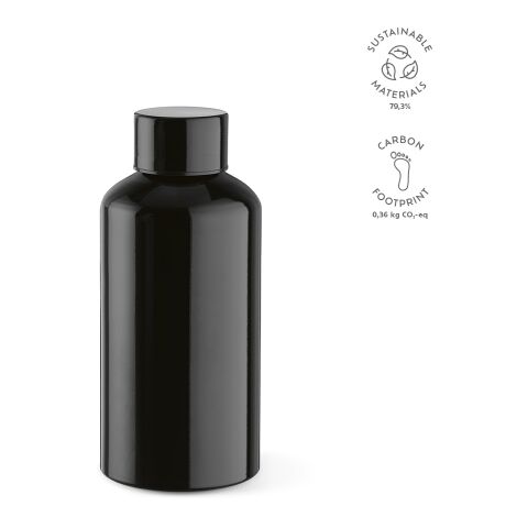 Yukon Trinkflasche recy.Aluminium 550 ml  Schwarz | ohne Werbeanbringung