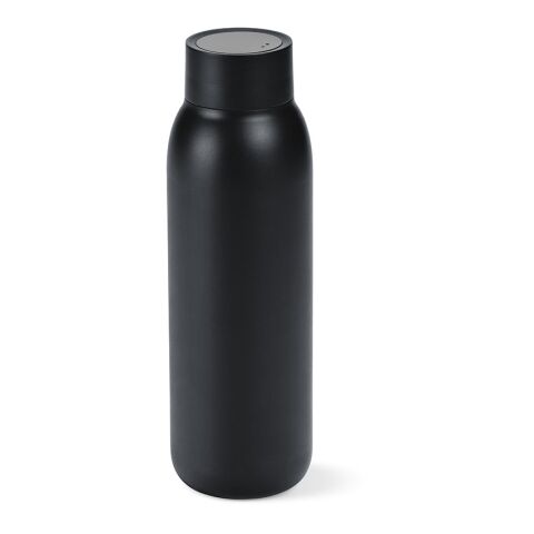 La Plata Trinkflasche recy.Edelstahl (rSS), 650 ml.  Mit LED-Anzeige Schwarz | ohne Werbeanbringung | Nicht verfügbar | Nicht verfügbar | Nicht verfügbar