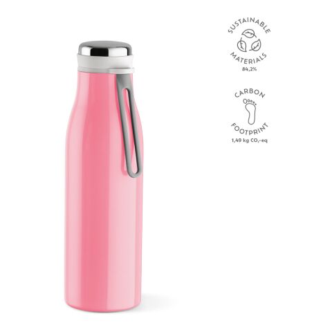 Arkansas 500 Trinkflasche recy. Edelstahl 495ml  rosa | ohne Werbeanbringung