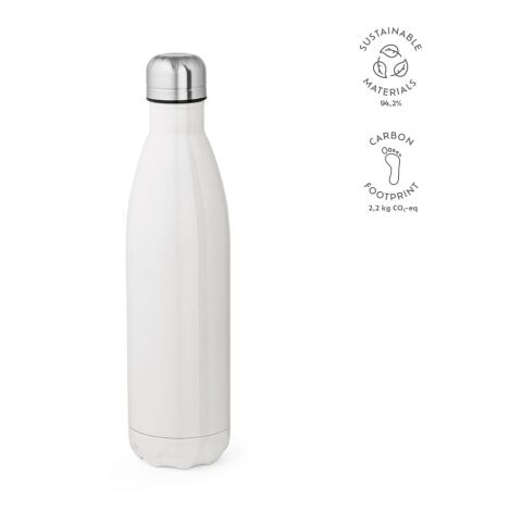 Mississippi 800W Trinkflasche recy.Edelstahl 810 ml  Weiß | ohne Werbeanbringung