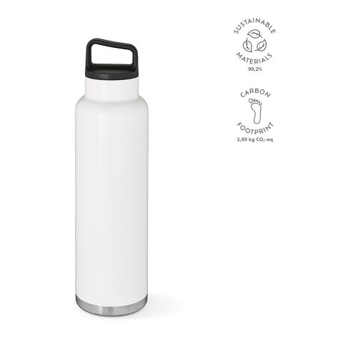 Zambezi 1500W Trinkflasche recy. Edelstahl 1620 ml  Weiß | ohne Werbeanbringung