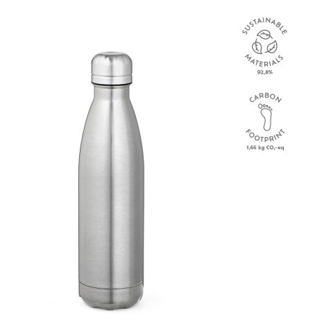Mississippi 550P Trinkflasche recy.Edelstahl 535 ml  Silber | ohne Werbeanbringung