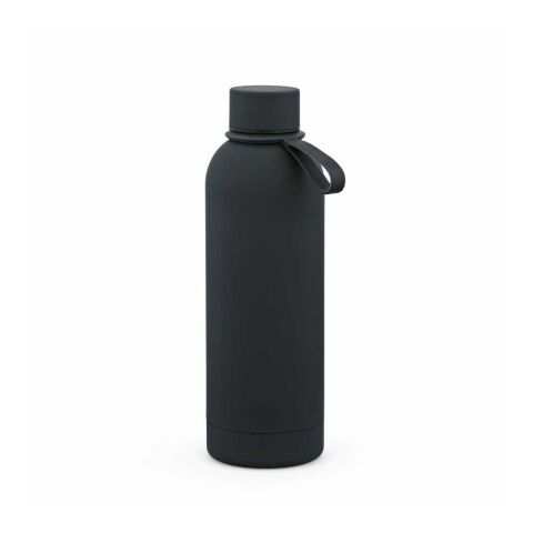 Hudson Trinkflasche 540ml aus recy. Edelstahl. Doppelwandig, gummierter Oberfläche