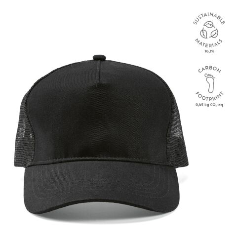 Zappa Cap rPET 220 gsm  Schwarz | ohne Werbeanbringung