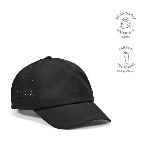 Amstrong Cap rPET 110 gsm  Schwarz | ohne Werbeanbringung