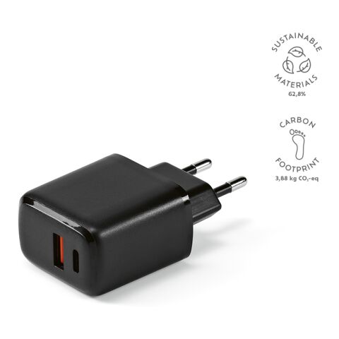 Franklin Ladekabel rABS 20W  Schwarz | ohne Werbeanbringung