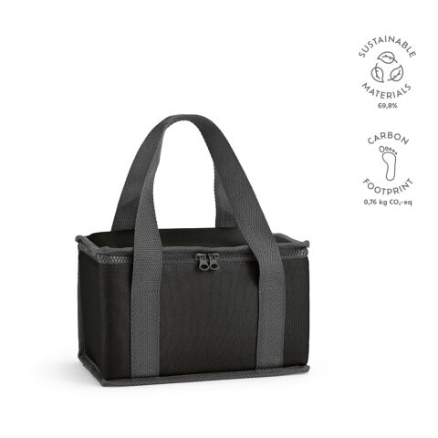 Florence M 5L Kühltasche rPET 600D Schwarz | ohne Werbeanbringung