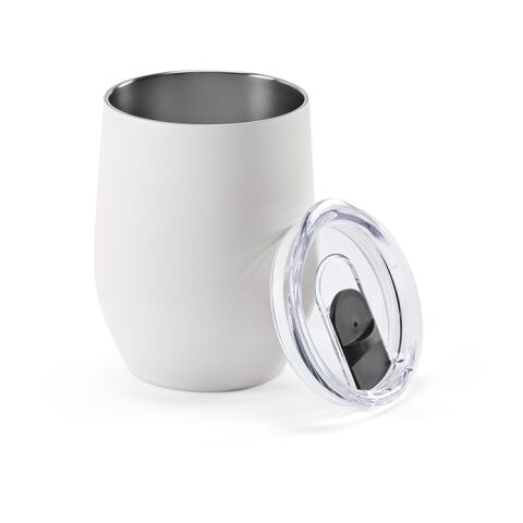 Tigris Reisebecher recy.Edelstahl, 320 ml. Doppelwandig mit Deckel