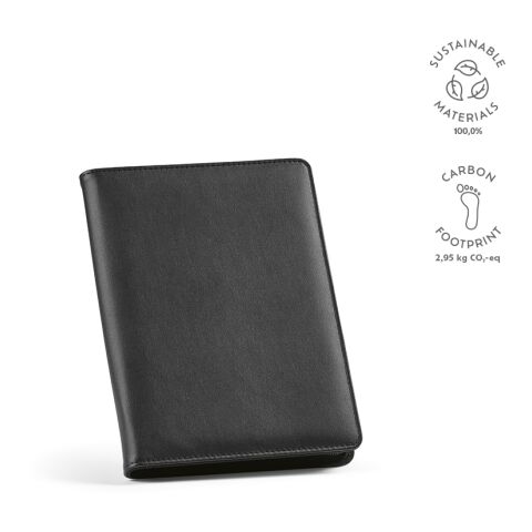 Orwell A5 Mappe recy. Polyurethane 70 gsm  Schwarz | ohne Werbeanbringung | A5