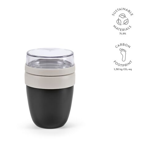 Rembrandt 800 Lunchbecher recy. Edelstahl 760 ml  Schwarz | ohne Werbeanbringung