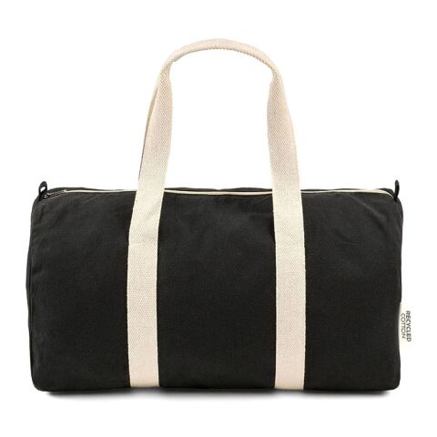 Zurich Sporttasche 30L aus recy. Baumwolle und recy. PET, 330g/m² Schwarz